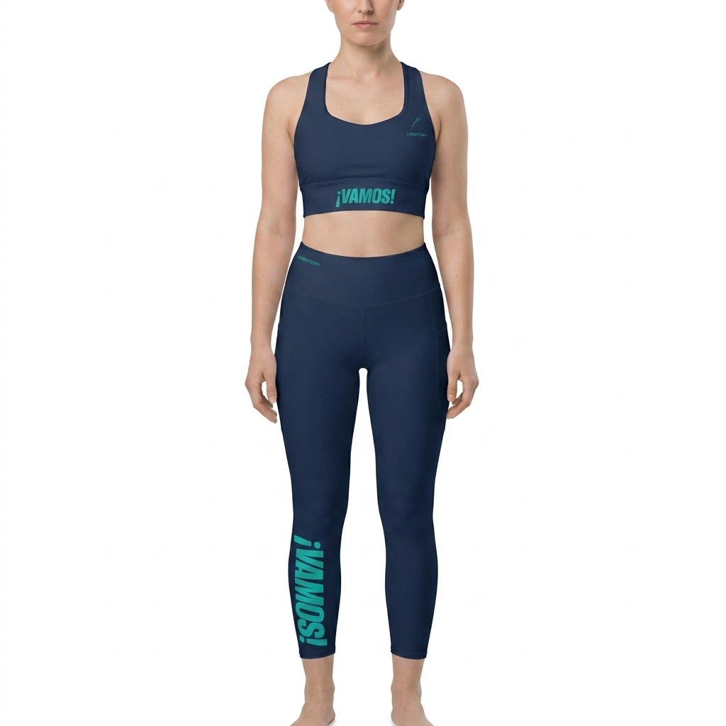 ¡VAMOS! Performance Set | Navy Edition | Padel Bra & Leggings Kit